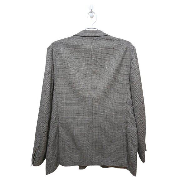 Ralph Lauren Houndstooth Wool Single Breasted Blazer Sz 46L - Picture 4 of 12